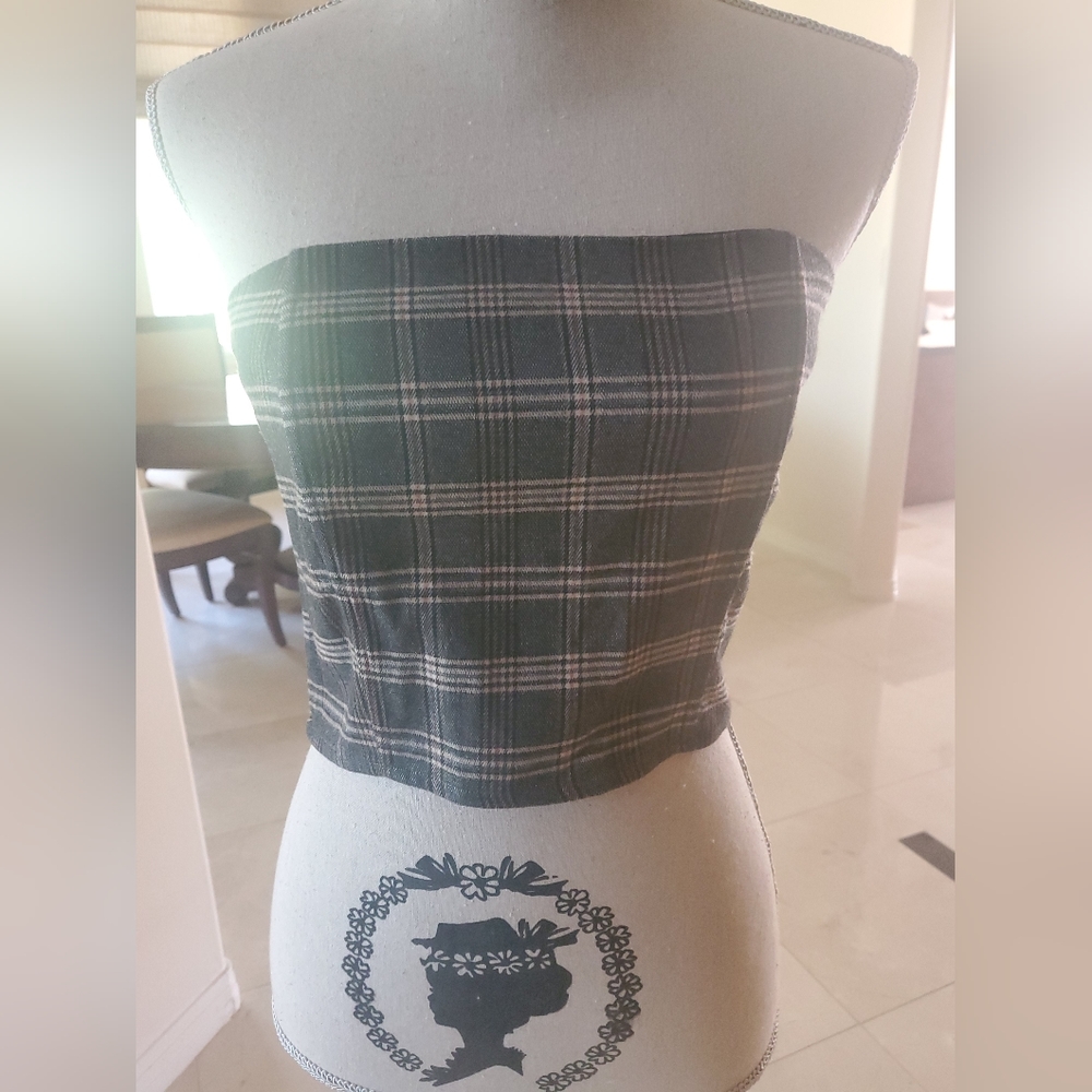 Plaid Crop Top